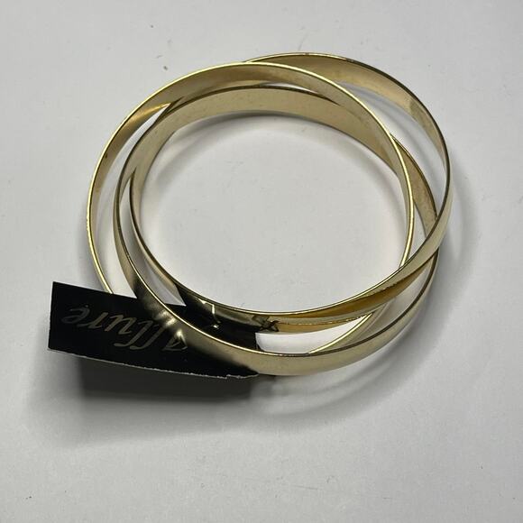 set of three gold tone fashion costume jewelry by Allure unworn w tags jewelry - Picture 3 of 11